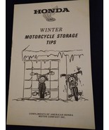 HONDA Winter Motorcycle storage tips 1972 - 10 pages - £13.31 GBP