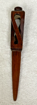 Vintage Hand Carved Letter Opener Open Twist Handle Design 6 1/2" Long - $24.26