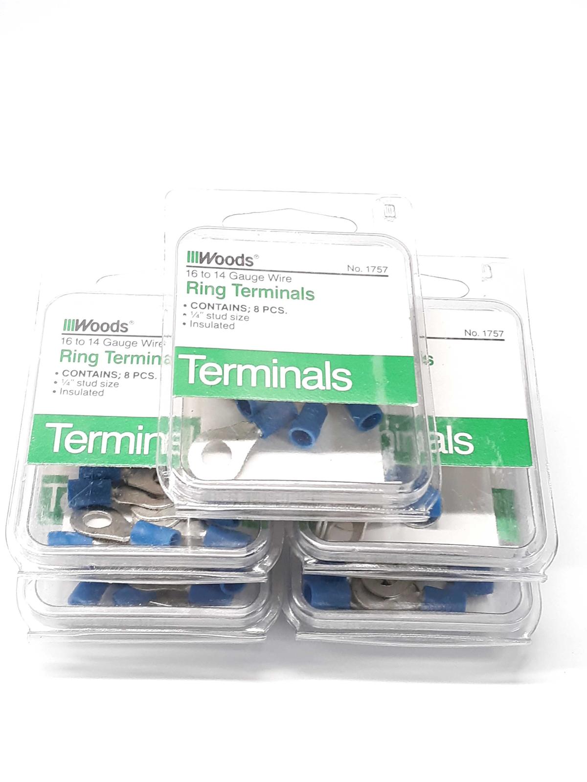 Woods 1757 16 To 14 Gauge Wire Ring Terminal Lot of 5 - $12.99