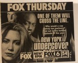 New York Undercover Tv Show Print Ad Vintage Malik Yoba Marisa Ryan TPA2 - $5.93