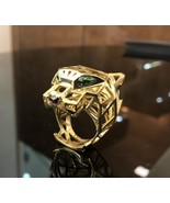 Natural 925 sterling silver tiger Handmade ring, Best Birthday gift for ... - $182.56