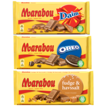 Marabou Milk Chocolate Bar Many Flavors 185-200 gram Made in Sweden - £17.51 GBP