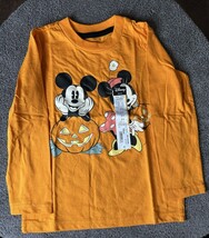 Ok!e Dokie Disney Toddlers Orange Halloween Mickey Mouse Long Sleeve Shi... - $13.85