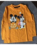 Ok!e Dokie Disney Toddlers Orange Halloween Mickey Mouse Long Sleeve Shi... - $18.93 CAD