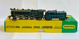 Vtg Minitrix N Scale Model Train in Box #2970 Locomotive &amp; Coal Car Tender - $69.25