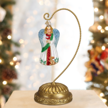 OLD WORLD CHRISTMAS MUSICAL / ROTATING PEDESTAL ORNAMENT DISPLAY STAND 1... - £18.00 GBP