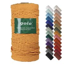 golo Macrame Cord Yarn 3mm x 109 Yards Cotton Craft Cord Gold Color - $178.41 golo Macrame Cord Yarn 3mm x 109 Yards Cotton Craft Cord Gold Color - $178.41 MXN