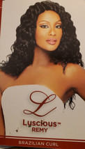 100% Luscious remy human hair weave; Brazilian curl; curly; weft; sew-in; women - £58.65 GBP+