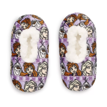 NEW Toddler Disney Frozen Princess Fuzzy Babba Slippers 2-3T shoe sz 4.5-7.5 - £8.61 GBP