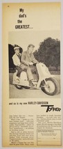 1960 Print Ad Harley-Davidson Topper Motorcycles Dad &amp; Son Milwaukee,Wis... - $15.28