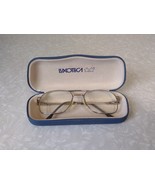 Luxottica Gilbert Vintage Eyeglasses Frames Only &amp; Case Natural GEP 135 ... - $261.68 MXN