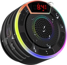 Bluetooth Speakers, Ipx7 Waterproof Shower Speaker, Portable Speaker With Led - $43.08