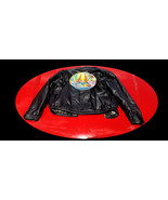 Vintage Disney  Leather Jacket - Adult size S Black coat - large embroid... - $295.00