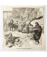 Mountain Excursion In Persia 1885 Wood Engraving Victorian Art Companion... - $363.77 MXN