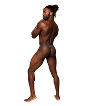 MENS MALE POWER BONG THONG HOCUS POCUS PURPLE BLACK SIZE L/XL  36in-42in - £16.83 GBP