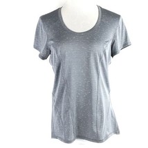 Womens Size L Large Activewear Top MTA Cap Sleeve Semi-Fitted Gray - £7.96 GBP