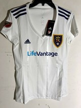 Adidas Women&#39;s Mls Jersey Real Salt Lake Team White Sz L - $8.41