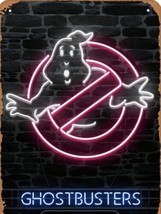 Glowing 12/8 Ghostbusters 12/8 Metal Sign  - $20.26
