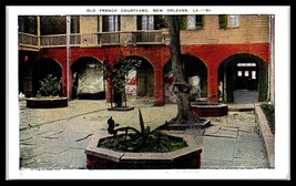 LOUISIANA Postcard - New Orleans, Old French Courtyard F20 - £2.32 GBP