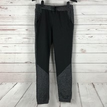 DKNY Girl&#39;s French Terry Black Gray Metallic Joggers NWT Large - £9.79 GBP