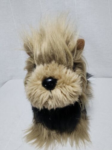 Battat Yorkie Plush Yorkshire 9” Terrier Realistic Dog Black Brown Stuff Animal - $14.46