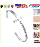 Hypoallergenic Cross Bracelet for Women - Bible Verse Jewelry Gift in Ve... - $590.63 MXN
