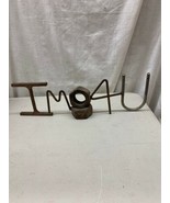 welded hand made &quot;I&#39;M Nuts For You&quot; sign junk metal art I M nuts 4 U  - $29.99