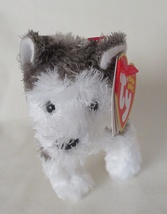 Ty Slush Plush Beanie Baby Husky Dog Clip-on (2007) - £7.78 GBP
