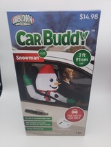 Gemmy Airblown Inflatable Elf Car Buddy 3 Ft Energy Efficient LED Christmas - $15.14