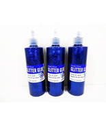Glitter Glue Royal Blue Lot of 3 8oz Art Crafts Glues Bottle Bottles Art... - $16.71 CAD