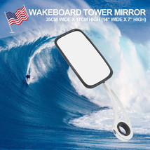 Aluminum Rearview Mirror Wakeboard Tower Mirror Arm Bracket Boat Tower M... - $67.99