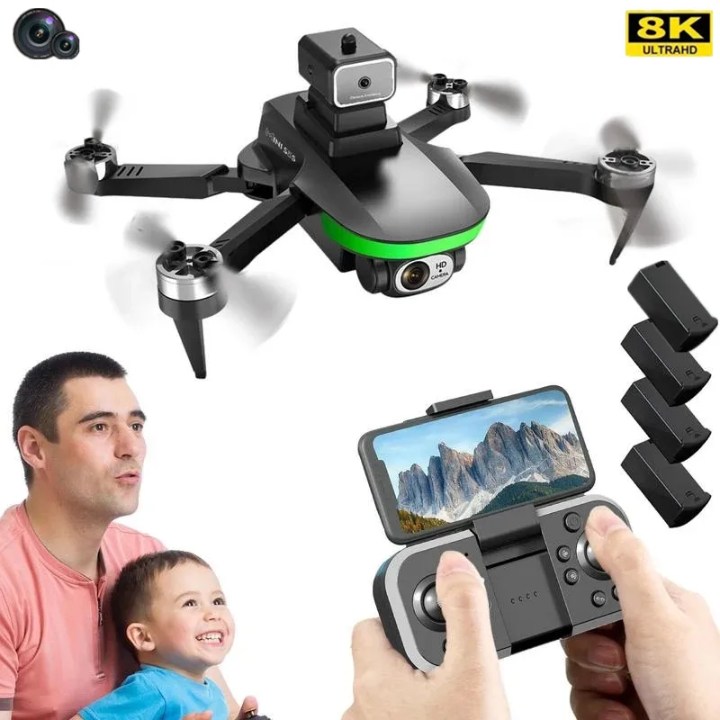 4K Mini Drone 8K HD Camera 360° Obstacle Avoidance Optical Flow Brushles... - £55.63 GBP+