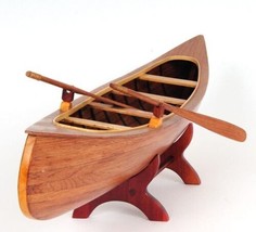 Model Canoe Watercraft Traditional Antique Peterborough Wood - £302.95 GBP