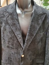 Thread &amp; Stitch Men Black 100% Cotton Single Breasted Long Sleeve Jacket... - £58.73 GBP