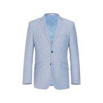 Men RENOIR suit Solid 2 Button Business Formal All Purpose Slim Fit 203-9 Blue image 2