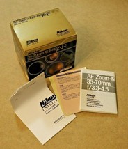 Nikon AF Nikkor 35-70mm f/3.3-4.5 Zoom Lens - BOX ONLY!! (with some papers) - $14.85