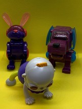 3 Robo-Chi Toys Dog Rabbit and Baby McDonalds Happy Meal Toys 2002 - £5.35 GBP