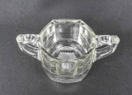 Indiana Glass Peerless Colonial Clear Open Sugar Bowl Flat Paneled - £6.84 GBP