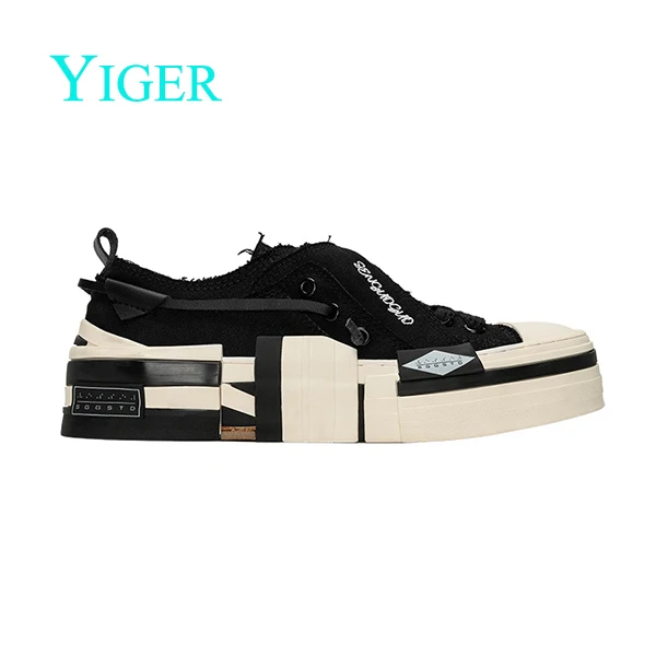 men s canvas shoes yohji yamamoto co branded thick soled vulcanized shoes men s trendy thumb200