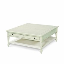 Beaumont Lane Lift Top Wood Coffee Table in White Cotton - £970.78 GBP