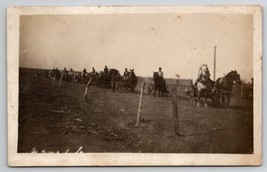 RPPC Farmers Men with their Horses and Wagons c1907 Postcard D28 - £13.47 GBP