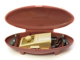 Vintage Singer Sewing Machine Buttonholer Template Pink Box1960 - $24.72