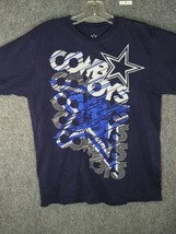 Vintage Dallas Cowboys print shirt, navy blue graphic tee - Medium - £14.70 GBP