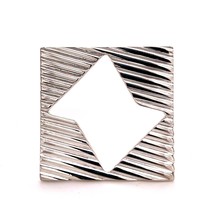 Tiffany &amp; Co Estate Abstract Brooch Sterling Silver 14.8 Grams TIF221 - £226.83 GBP