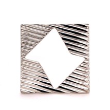 Tiffany &amp; Co Estate Abstract Brooch Sterling Silver 14.8 Grams TIF221 - £227.51 GBP