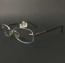 Technolite Clear Eyeglasses Frames TFD5002 BR Shiny Brown Rimless 50-17-135 - £25.83 GBP