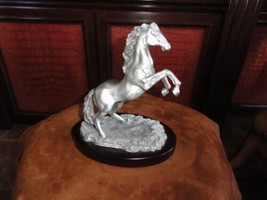 Royal Selangor Solid  Pewter Prancing Horse Figurine - £395.60 GBP