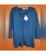 NWT Hastings &amp; Smith Teal mettalic sweater - $24.70 CAD
