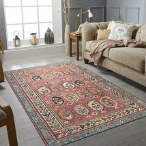 EORC LLC, KR109RD10X14 Hand Knotted Wool Traditional Knot Rug, 10&#39; x 14&#39;, P.Red  - £2,001.46 GBP