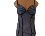 Escante gray black gray bra bustier large with with tag 2011 perfume sce... - $18.80